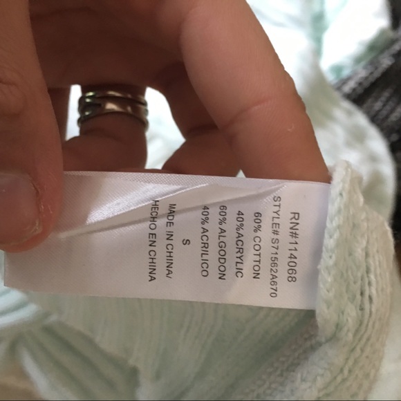 Ten Sixty Sherman | Washed Rib Knit Mint Sweater - Picture 7 of 8